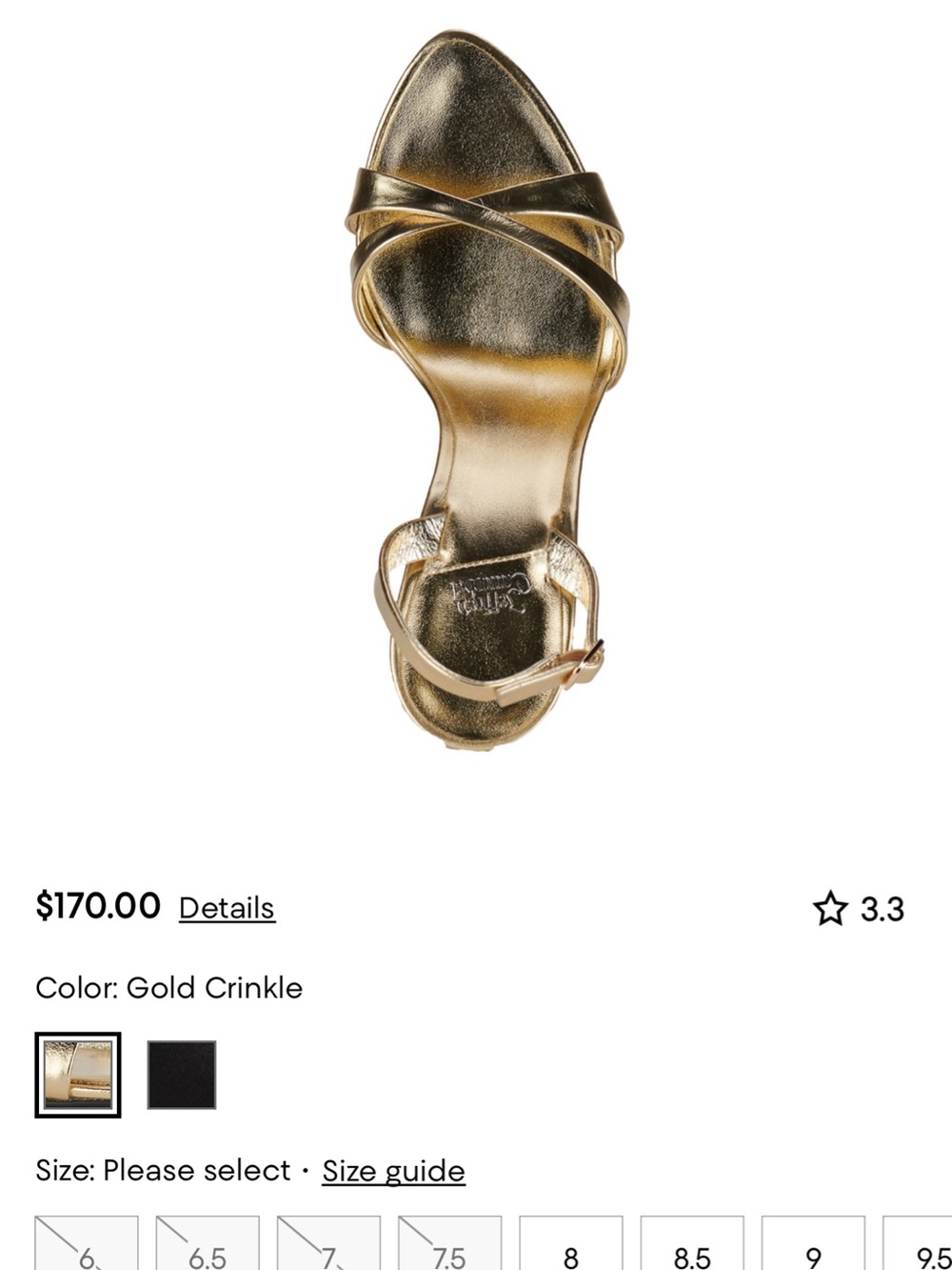Jeffrey Campbell Metallic Gold Strappy Sandals